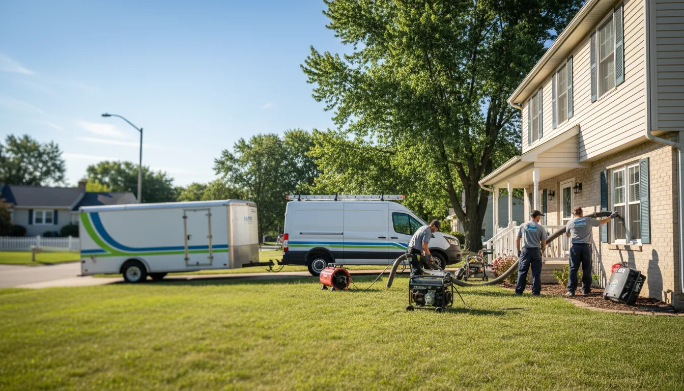 Flooded Basement Restoration And Cleanup With Repair in River Forest, IL near me